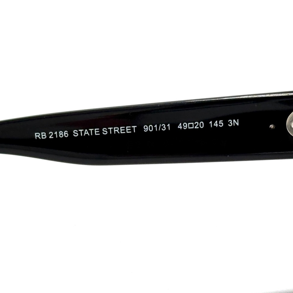 Womens State Street Black w/ Green G15 Lens RB2186 Black 90/31 49-145 - Picture 15 of 16